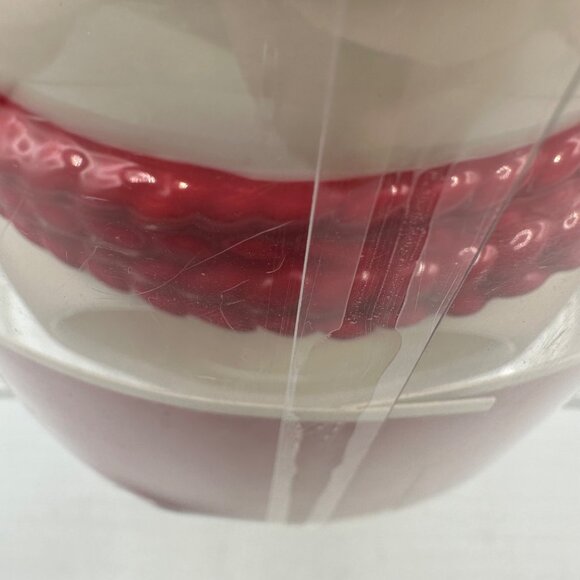 Yankee Candle Snowman Luminary Tea Light Holder Cinnamon White Red Holiday - Picture 7 of 14